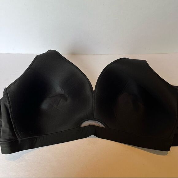 Cacique Black Women's Intimate Bra Lightly Lined Wireless Size 48D - Picture 2 of 7